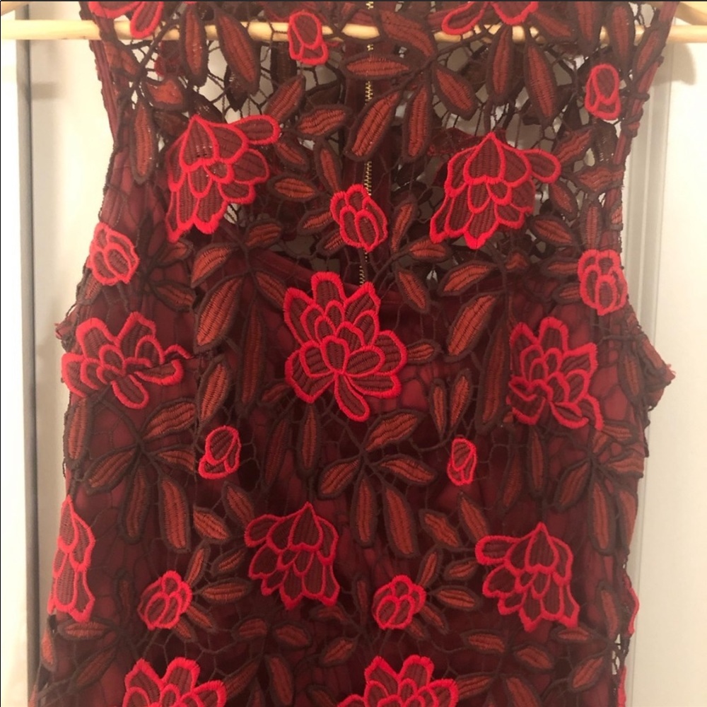 Calvin Klein Embroidered Dress Sz 4 - Picture 3 of 8